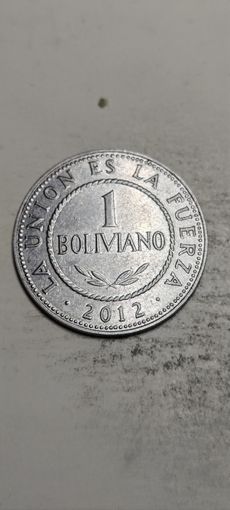 Боливия 1 боливиано 2012