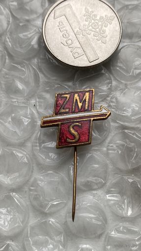 Значок Польша, ZMS, комсомол