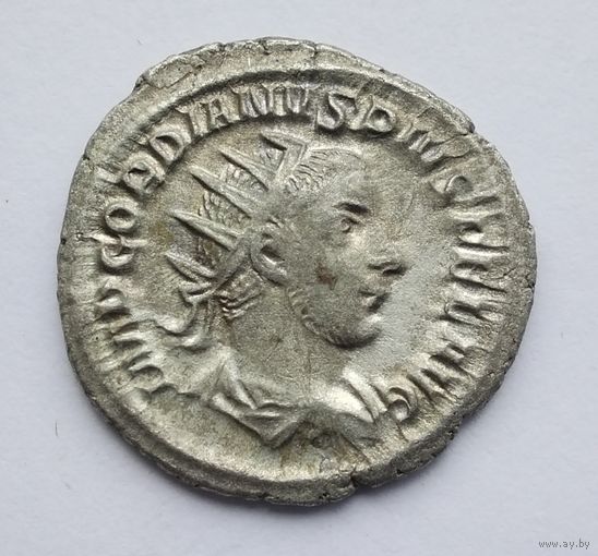 Гордиан III 238-244 гг. н. э. Провидение. Антониниан, двойной денарий. Серебро. /17