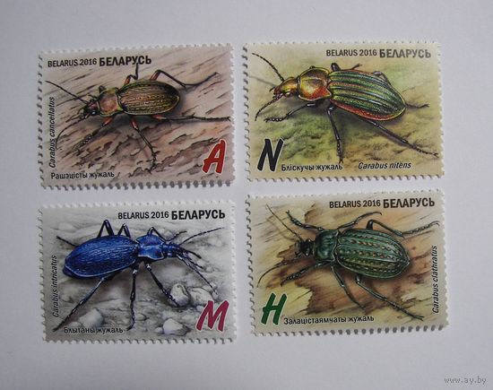 Марки РБ. Жуки. 4м. 2016