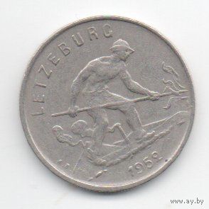 ВЕЛИКОЕ ГЕРЦОГСТВО ЛЮКСЕМБУРГ. 1 ФРАНК 1952