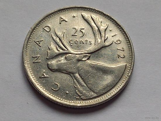 Канада 25 центов 1972 г.