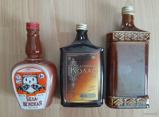 Бутылка керамическая сувенирная Беларусь.