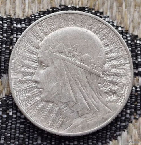 Польша 5 злотых 1932 года. Ядвига. Без буквы монетного двора. Серебро. Предложи свою цену или обмен!