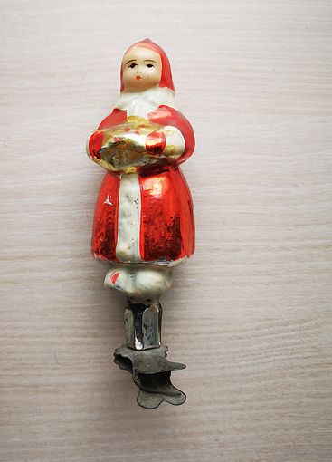 Ёлочная игрушка Даренка, на прищепке, СССР