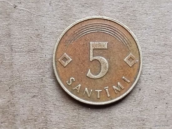 Латвия 5 сантимов, 1992г. (D-107)