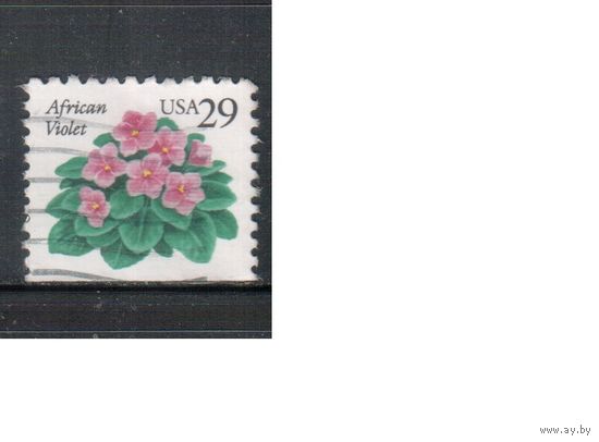 США-1993, (Мих.2404 D), гаш., Стандарт, Флора, Цветы , (одиночка)