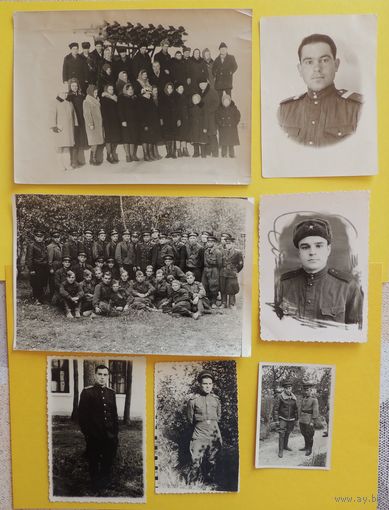 Фото "Советская армия", Россь, Городея и др., 1950-е гг., 7 шт.