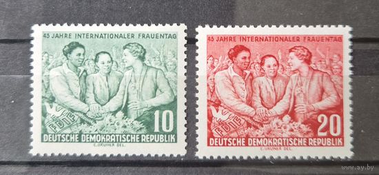 Германия, ГДР 1955 г. Mi.450-451 MNH** полная серия