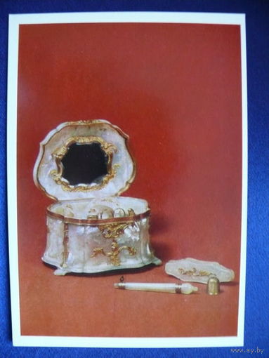Рабочая шкатулка (Франция, перламутр, золото). 1980.