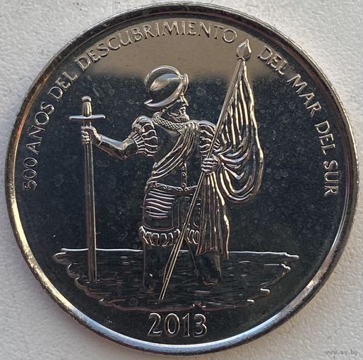 Панама 1/2 бальбоа 2013 г. 500 лет открытиям в Тихом океане