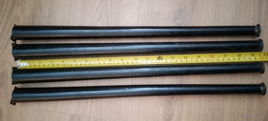 Ножка с гайками мебельные длинные деревянные чёрные СССР от аппаратуры телевизора радиолы