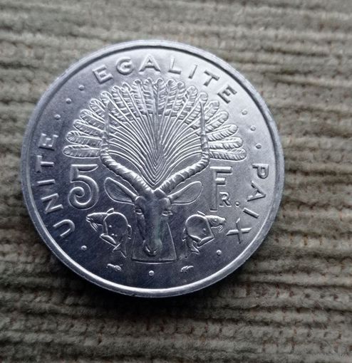 Werty71 Джибути 5 франк 1991