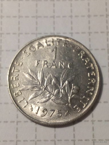 1 франк Франция 1975 год