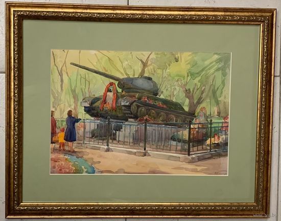 Доморад В.А. Акварель. Размер с рамой и паспарту 51,5х41 см.