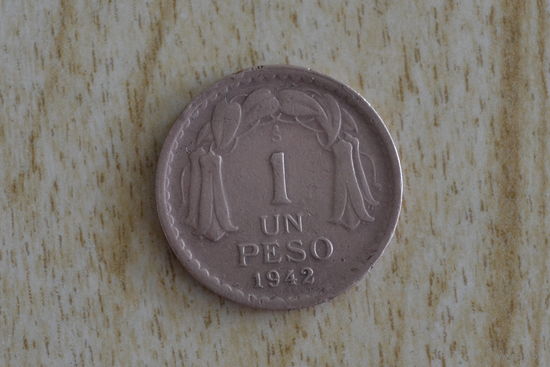 Чили 1 песо 1942