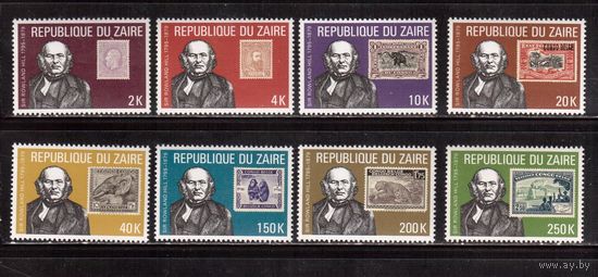 Заир-1980(Мих.631-638)  ** , Марки в марках, Фауна, (полная серия)