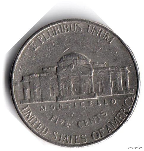США. 5 центов. 2002 P