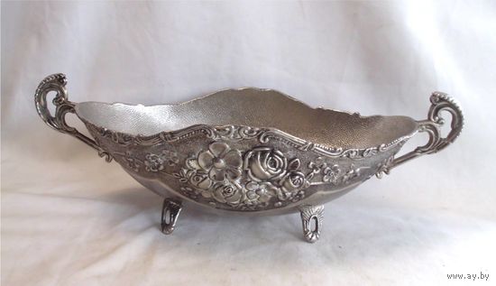 Конфетница Фруктовница Ладья Серебрение 06