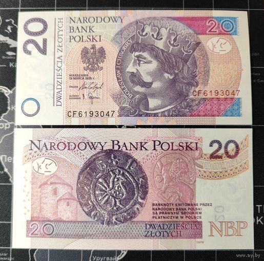 Польша, 20 злотых 2025 г, P-184 (CF, король Болеслав I Храбрый), UNC