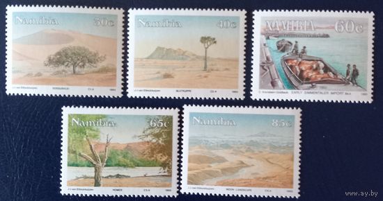 Ландшафты Намибии.