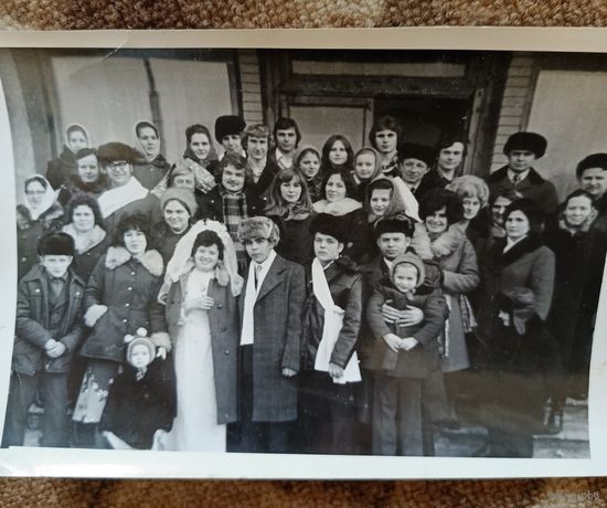 Свадебное фото 70е годы