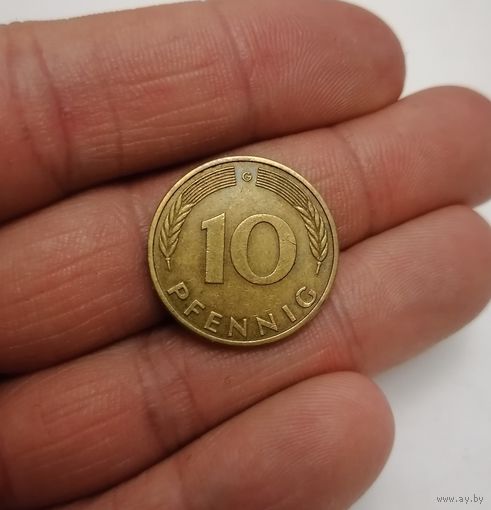 10 пфеннигов 1985г. (G). Германия.