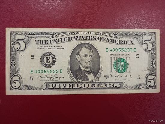 5 долларов США 1988А. Торг