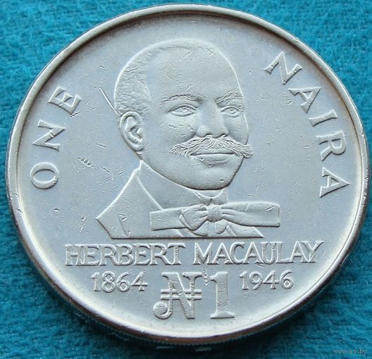 Нигерия. 1 найра 1991 год  KM#14