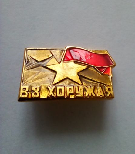Значок.Герой Советского Союза В. Хоружая