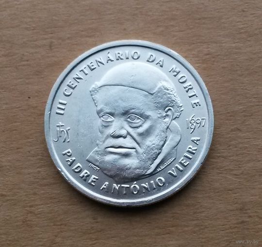 Португалия, 500 эскудо 1997 г., серебро 0.500, 300 лет со дня смерти падре Антонио Виейра