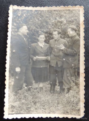 Фото "Совещание в поле", 1950 г.
