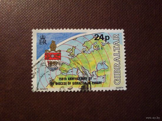 Гибралтар 1992 г.150 лет англиканской епархии Гибралтара в Европе ./43а/