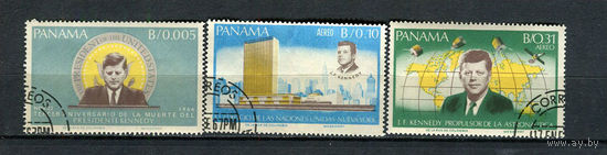 Панама - 1966 - Джон Кеннеди - [Mi. 938-940] - полная серия - 3 марки. Гашеные.  (Лот 85Fe)-T25P14
