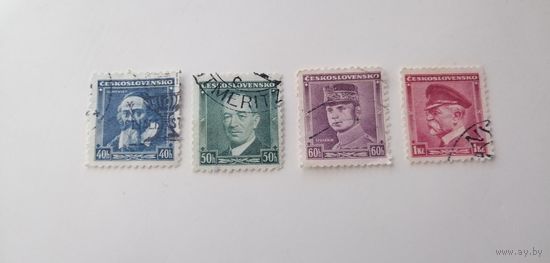 Чехословакия 1936. Персоналии. Полная серия