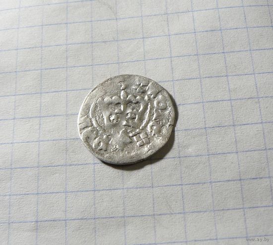 Полугрош Коронный Ян Ольбрахт 1492-1501 с цветком