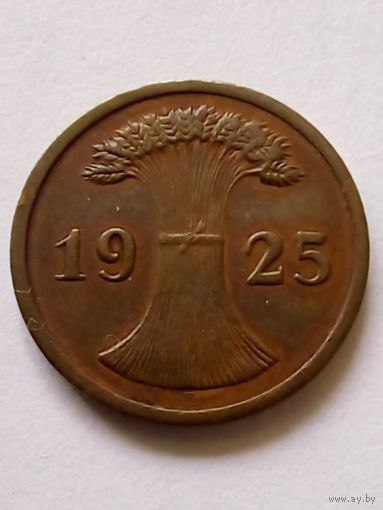 Германия 2 пфеннига 1925 Е