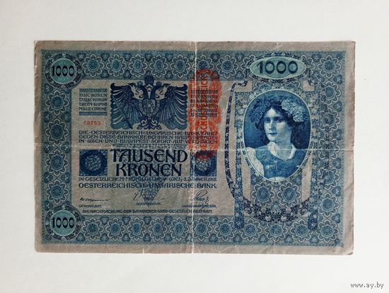 Австро-Венгрия. 1000 крон 1902 г.