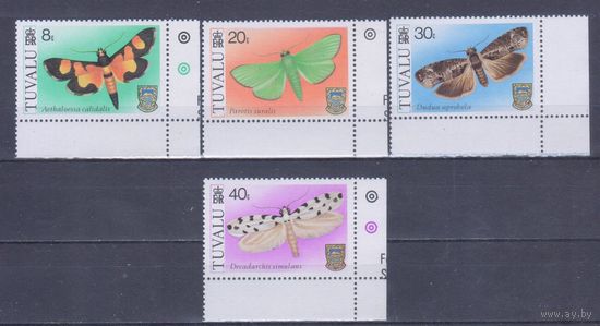 [1865] Тувалу 1980. Фауна.Бабочки. СЕРИЯ MNH