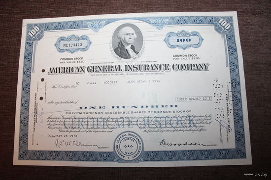 Акция 1973 года, США, формат А4.