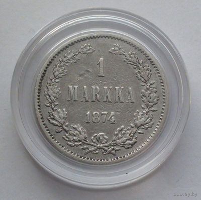 Финляндия 1 марка, 1874