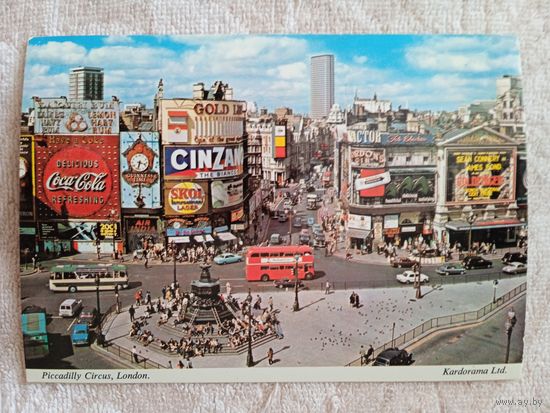 Лондон, площадь Пикадилли с памятником Эросу