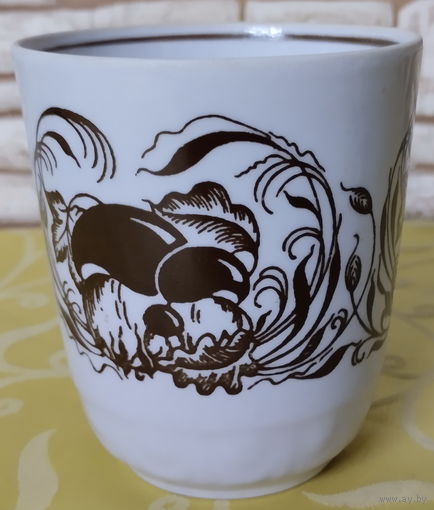 Чашка кофейная эпохи СССР. Барановский фарфоровый завод (Барановка), 1970-1991 гг