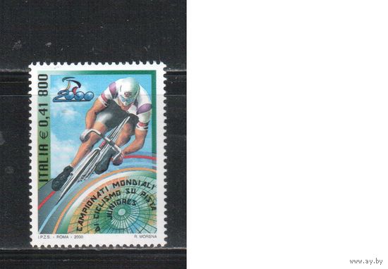 Италия-2000(Мих.2712)  **  ,    Спорт,  Велосипед, Велоспорт (одиночка)