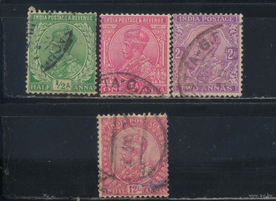 GB Колонии Индия Британская 1911 GV Стандарт #76,77,79,85