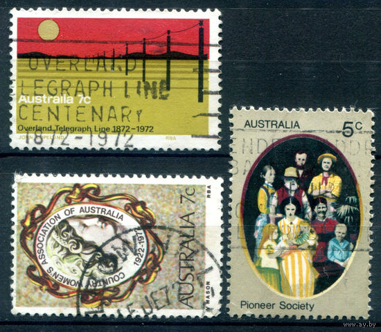 Австралия - 1972г. - марки года - 3 марки - 2 полные серии, гашёные. #3-WB-85-A-2