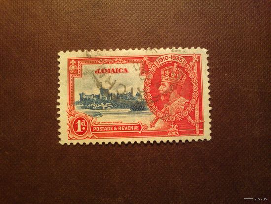 Британская Ямайка 1935 г.Король Георг V и Виндзорский замок./04а/