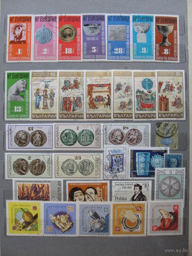 Продажа коллекции с 1 рубля! Культура и искусство на почтовых марках мира.