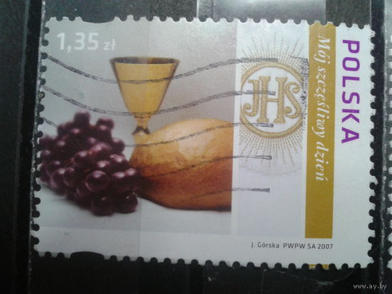 Польша, 2007, Поздравительная марка