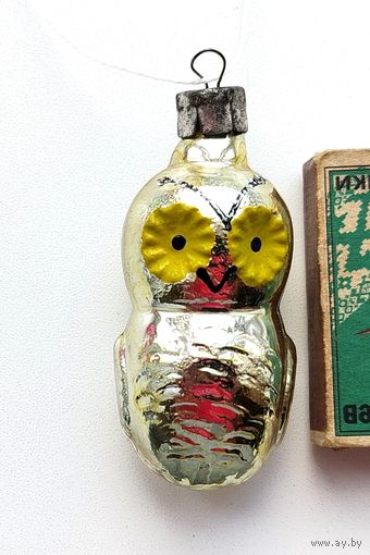 Ёлочная игрушка. Сова. Н-56.